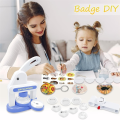 Button Maker Machine 70pcs Pin Maker Installation-Free 55mm+35mm Badge Punch Pressing Machine.