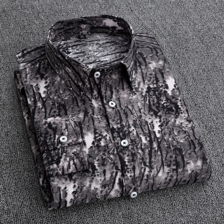 Mens%20Dress%20Shirts%20Striped%20Long%20Sleeve%20Spring%20Autumn%20Smart%20Casual%20Business%20Non-Ironing%20Slim%20Fit%20Formal%20Men's%20Shirt%20Blue%20White%20-%20Image%205