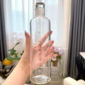 Transparent With Time Scale Water Bottle Large Capacity Leakproof Drink Bottle Drop-resistant Drink Cup For Sport Travel MIRRORRR.