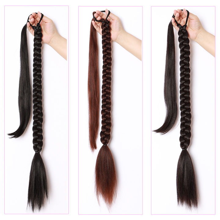 Wig%20Ponytail%20Female%20Winding%20Hair%20Extension%20Horse%20Tail%20Synthetic%20False%20Braids%20Boxing%20Horse%20Tail%20Spot%20Foreign%20Trade%20New%20Product%20-%20Image%203