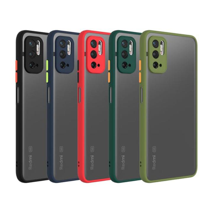 For Xiaomi Poco M3 Pro 5G Camera Protection Smoke case Matte