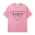 Oversized Hip-Hop T Shirts Cute Triangular Paris letter Harajuku Print Tee Regular Mens Tops Quality Rapper Tshirt.