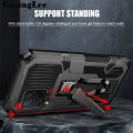 Casinglee For Samsung Galaxy A42 Case Shockproof Armor Stand case with Metal Clip Back cover Samsung A42 Phone cases Car Mountaineering phone case.