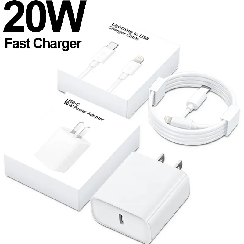 To Usb C Apple Power Cord For Iphone Power Adapter 20W USB-C Fast