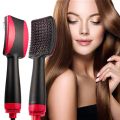 1000W Hot Air Brush, Hair Dryer Brush, Professional Hair Dryer 2 in 1 Ceramic Electric Blow Dryer Hair Straightener Brush. 