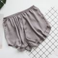 Women's Solid Color Pajama Shorts Fashion Safety Shorts Summer Cool Comfortable Sleeping Shorts Simple Home Clothing. 