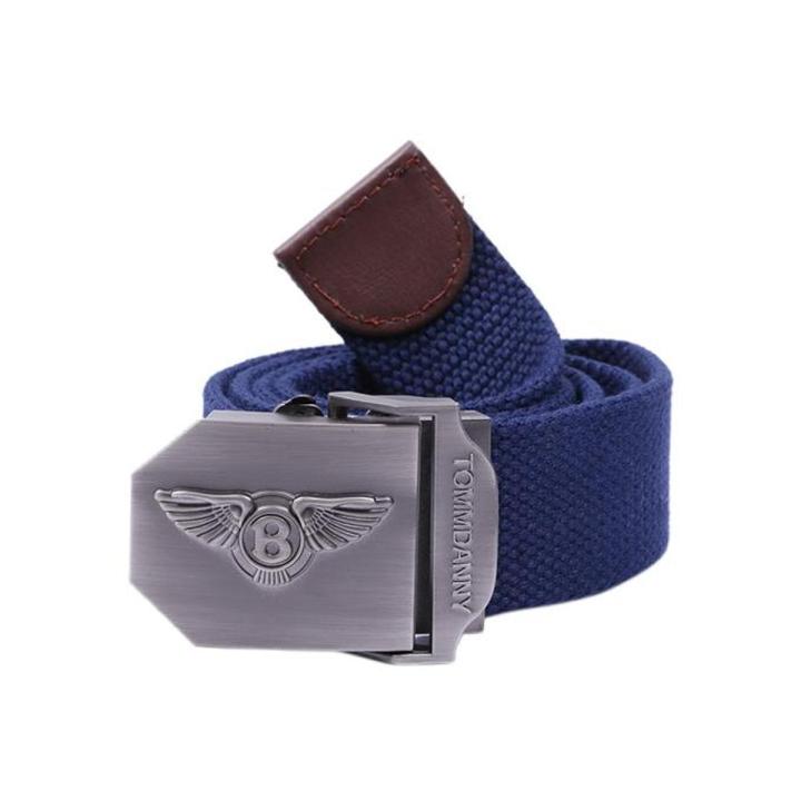 Deep Blue Fabric Belt For Men