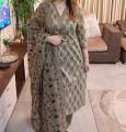 Exclusive Cotton Unstitched Skin Print High Quality Three Piece For Women - 3 Pice Dress.