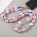 Sweet Woven Cotton Rope Cellphone Lanyard Long Style Hangneck Mobile Phone Chain For Women Girls Phone Case Clip Chain Jewelry. 