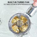 High Pressure Shower Head Water Saving Flow 360 Degrees Rotating with Fan Extension Showerhead Spray Nozzle Bathroom Accessories. 