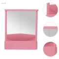 Non Reversing Mirror 23x19cm Versatile Use Stable Clear Cosmetic Stand Mirror for Bedroom. 