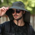 Sun Hat Men's Fishing Hat Summer Fisherman Hat Outdoor Mountaineering Sun Hat Face Cover Ultraviolet-Proof Sun Hat.