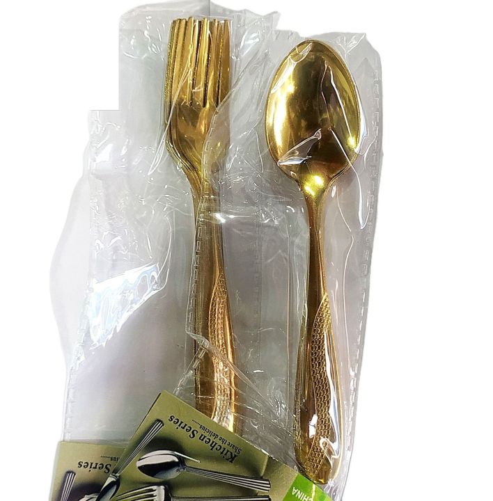 12-piece%20set%20of%20gold%20stainless%20steel%20spoons%206pcs%20Tea%20+6pcs%20frock%20for%20the%20kitchen.%20-%20Image%202
