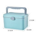 Large capacity home medicine box, medical multi-layer first aid box, medicine storage box, plastic family pack, small small medicine box. 