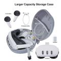 Carrying Case Portable Protection Case VR Headset Storage Bag Travel Storage Case Compatible For Meta Quest 3 VR Headset Handles. 