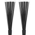 2 Pair Jazz Drum Brushes Retractable Drum Sticks 32 cm Black. 