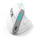 ZELOTES F36 Vertical Mouse 2.4G Bluetooth Ergonomic 4000DPI 8 Mute Buttons Programming Gaming Mouse for Laptops Computer PC Mice.