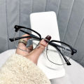 Literary style myopia glasses anti-blue light men's student ultralight spring comfortable half-rim glasses frames women's wholesale. 
