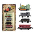 【Toy life hall】GC 1:60 Simulation Alloy Train Toys Retro Steam Pull-back Train Model For Children Home. 