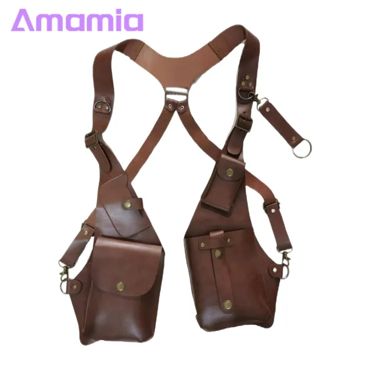 Men%20Anti-theft%20Strap%20Bag%20Medieval%20Steampunk%20Style%20Anti-theft%20Sling%20Bag%20with%20Adjustable%20Strap%20Rivet%20Decor%20Underarm%20Double%20Shoulder%20Bag%20in%20Smooth%20Faux%20Leather%20for%20Armpit%20Bag%20for%20Outdoor%20Use%20-%20Image%202