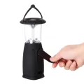 Solar / Hand Crank / USB Rechargeable 6 LED Camping Lantern Outdoor Tent Light.