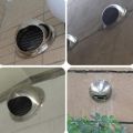Durable Round Anti-bird And Rat Prevent Pest Ducting Ventilation Grilles Vent Outlet Cover Exterior Wall Air Vent Vents Waterproof Cap. 