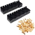 Car Auto 30A-80A Relay Bracket Terminal Case Holder Relay Base Holder 5 Pin Socket with 50Pcs 6.3mm Terminals for Car. 