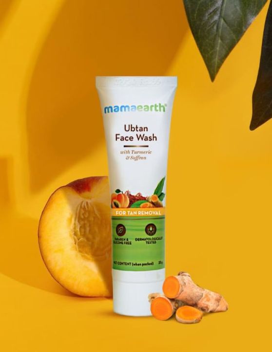 Mamaearth ubtan facewash for tan removal 100 ml