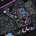 Australia Smiggle Original High Quality Children's School Bag Kawaii Girls Backpack Beautiful Black Starry Cat 18 Inch Kids Bags.