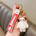 Disney Baymax Big Hero Keychains Cartoon Doll Pendant Keyring for Boys Girls Figure Accessories Gifts.