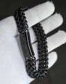 Stainless Steel Bracelet for Men Black Color 5*10 [21cm]. 