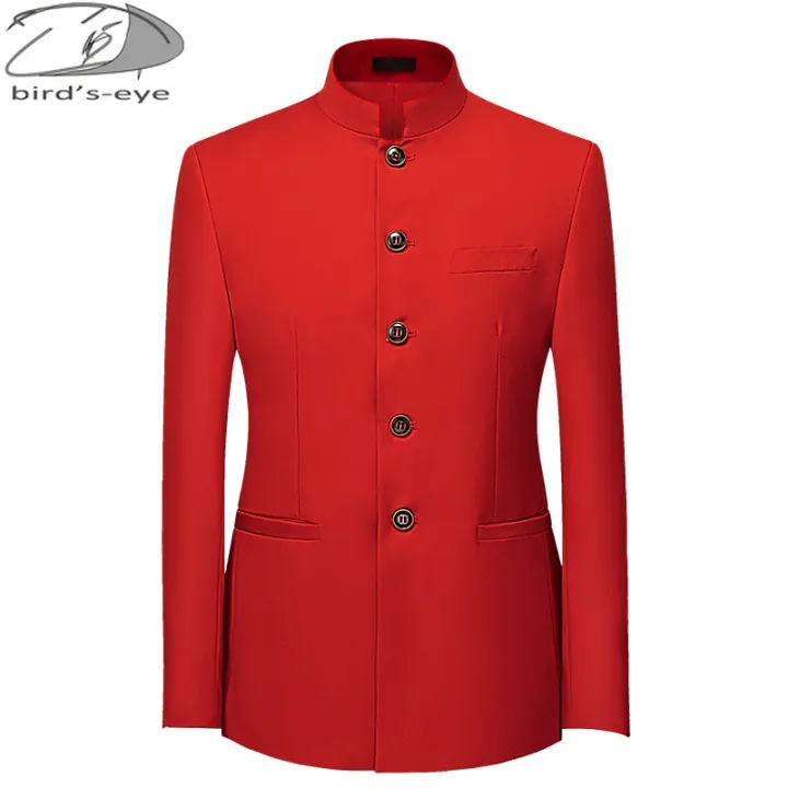 6Color%20Men's%20Solid%20Color%20Stand%20Collar%20Suit%20Chinese%20Style%20Slim%20Fit%20Blazer%20Male%20ZhongShan%20Suit%20Jacket%20Chinese%20Tunic%20Suit%20one%20Piece%20-%20Image%204