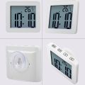 LKPCIGCXM Digital Bathroom Clocks Simple LCD Electronic Alarm Clock Waterproof Shower Watches Temperature Clocks Hanging Timer. 