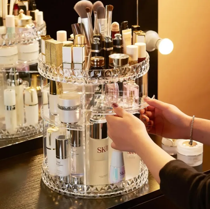 360%20Degree%20Rotating%20Makeup%20Storage%20Rack%20Height%20Adjustable%20Cosmetics%20Organizer%20Assembly%20Skin%20Care%20Holder%20Bathroom%20Display%20Case%20-%20Image%208