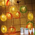 Led String Fairy Lights Lemon Garland Lamp Chain Garden Christmas Kid Bedroom Birthday Wedding Outdoor Lighting Party Decoration--YellowLemon--4.5M 30LEDs Control. 
