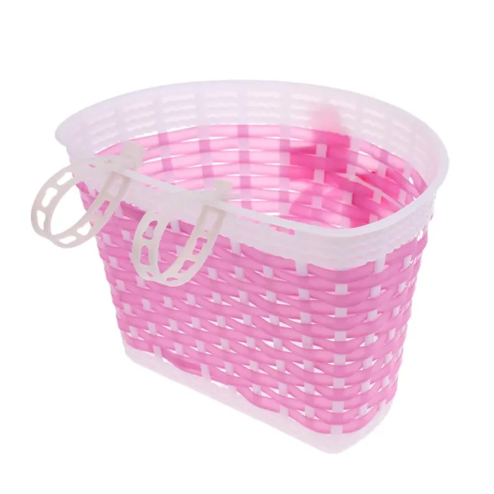 BolehDeals%20Bicycle%20Basket%20Pink%20Children%20Bike%20Basket%20Handlebar%20Basket%20Scooter%20Decoration%20-%20Image%204