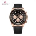 NAVIFORCE NF8054TPU Sleek Racing Charismatic Metallic Luminous Hands Timepiece For Style and Durability Wrist Watch. 