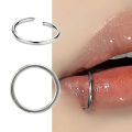 1.2mm Septum Piercing Surgical Steel Clicker Hinged Segment Ring Goth Nose Hoop Earrings Lip Ear Cartilage Helix Piercings 1Pcs. 