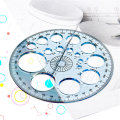 2X Multifunctional Geometric Ruler, Multifunctional Drawing Universal Ruler, Geometric Drawing Template Measuring Tool.