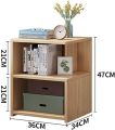 Modern Bedside Table, Nightstand Side Table Sofa End Table Bedroom Furniture Snack Night Table with Storage Shel Design by Nahid Furniture 18x14x12". 