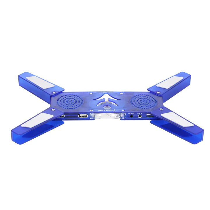 HXSJ%20Dr-2008%20Lapt-op%20Cooling%20Pad%20FO-lding%20Portable%20Cooling%20Pad%20Usb%20Powered%20With%20Single%2060Mm%20Led%20Blue%20Fan/Speaker%20Cooling%20Stand%20Blue%20-%20Image%204