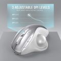 Jelly Comb 2.  Trackball Mouse Bluetooth Rechargeable 2400dpi Gaming Mouse Vertical Professional Drawing Laser Mice. 