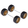 1/64 Wheels For Hotwheels with Rubber Tire Model Model Car Modified Parts Toys.