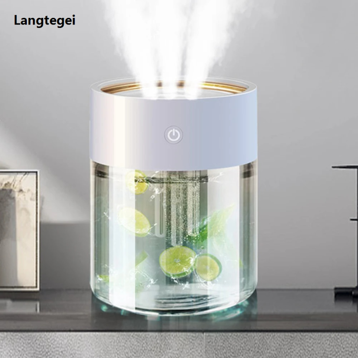 Air Defuser Humidifier Aromatherapy Humidifier Heavy Fog Ultrasonic Large Capacity Portable USB for Bedroom Living Room