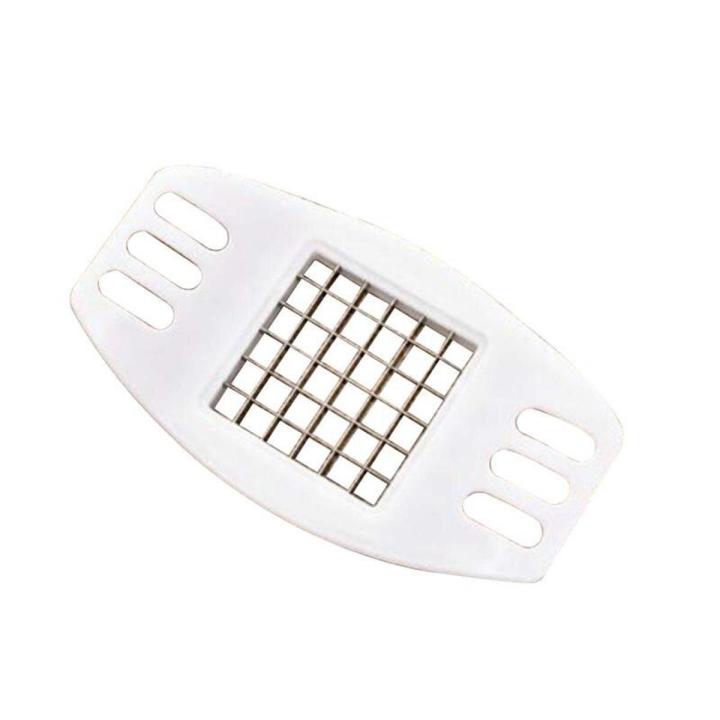 French Fry Cutter Vegetable Potato Cutter Chopper Chip Maker Tool Potato Cutting Tool Portable Cuts Kitchen Accessories Gadgets-1pc white