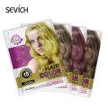 Sevich Hair Color Shampoo 5pcs/lot 15mis Moisturizing hair dye shampoo Natural organic temporary red hair dye.