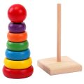 Wooden Rainbow Tower For Kid. 