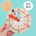 Wooden Numbers Clock Toys Children Elementary School Students Know Learning Time Clock Teaching Aids Model Intelligence Development. 