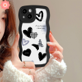 Retro Butterfly Case for OPPO A7 A3S A15 A17 A16 A54 A9 A74 A95 A57 A55 A76 A96 A1K A53 A33 A92 A31 A12 A11K A35 A11 A36 A32 A52 A72 Reno 5 6 7 8 4F Love Heart Black White Letter Cover. 