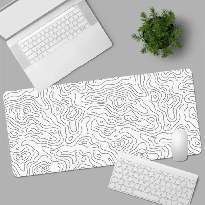 Eiuflka%20Topographic%20Mouse%20Pad%20White%20Long%20Big%20Extended%20Gaming%20Mouse%20Pad%20XL%20Large%20Desk%20Mat%20Pad%20Non-Skip%20Keyboard%20Pad%20for%20Computer%20Pc%20Laptop,%2027%20inch*11.8%20inch%20-%20Image%207